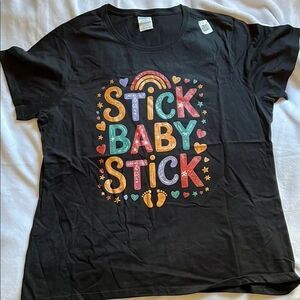 Stick Baby Stick Short Sleeve Tee (Women's L)